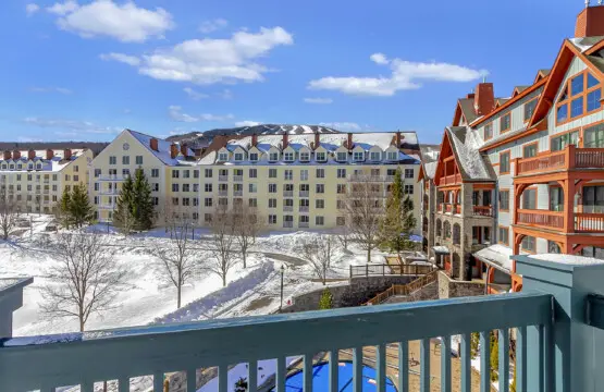 View from Balcony Pool & Stratton Mt