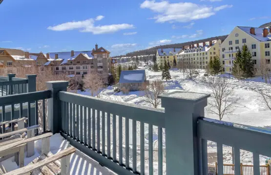 View from Balcony of ice skating Founders Commons
