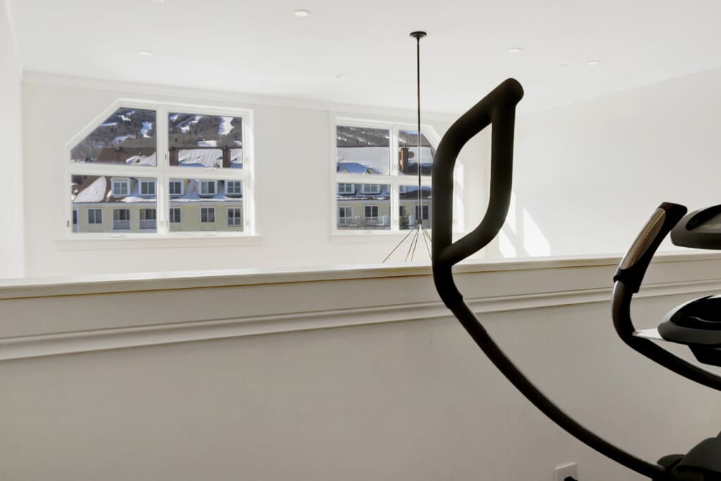 Exercise Equipment in loft area
