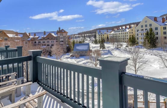 View from Balcony of ice skating Founders Commons